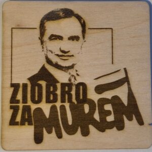 Podstawka pod Piwo, Szklankę, Kufel lub Kubek - Ziobro za murem